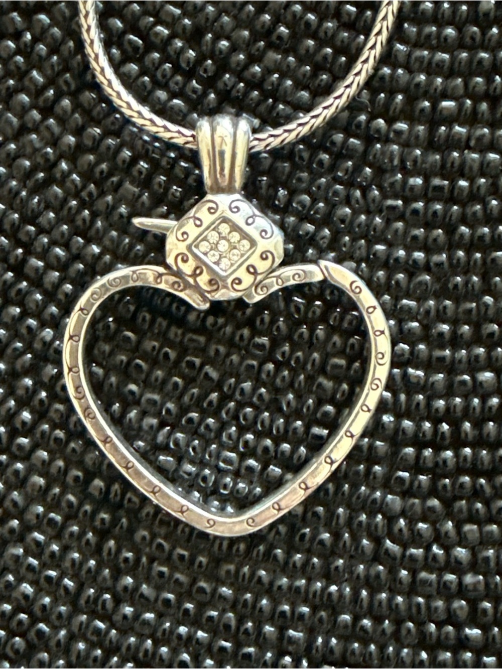 “Squeeze My Heart” Charm Holder Necklace